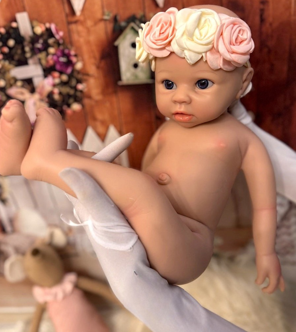 Muñeca Reborn Silicona Millú Niña 52cm / 4kg + Pack Premium