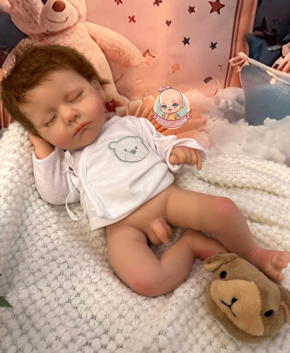Muñeco Reborn Silicona Leni Niño 37cm / 1,6kg
