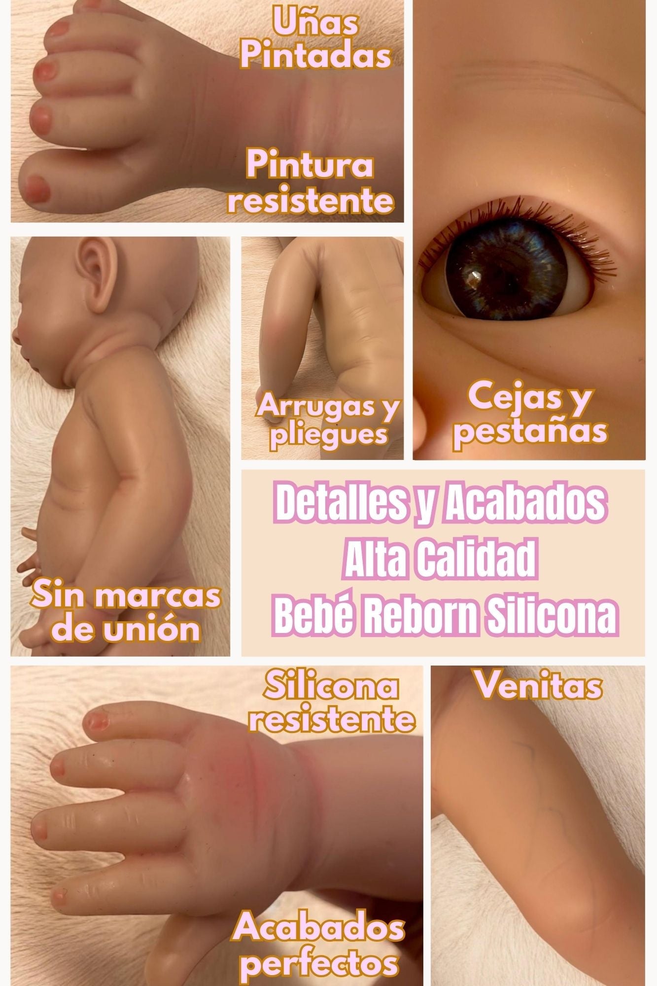 Muñeca Reborn Silicona Millú Niña 52cm / 4kg + Pack Premium
